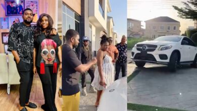 MC Mbakara surprises his wife with Mercedes Benz as push gift