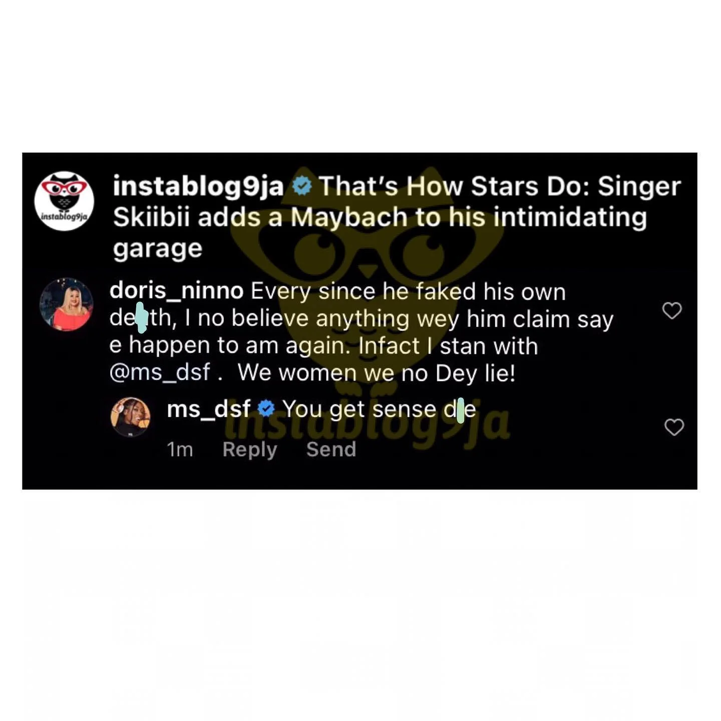 Dorcas Fapson shades her ex, Skiibii hours after he showed off his new Maybach - 318236799 818451692596493 920192783308356163 n