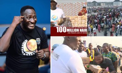 Prophet Jeremiah Omoto Fufeyin gives out whooping 100 million naira cash gifts and trailer loads of noodles to Nigerians in Christmas Celebration (Watch Video) - Screenshot 2022 12 24 233002 1