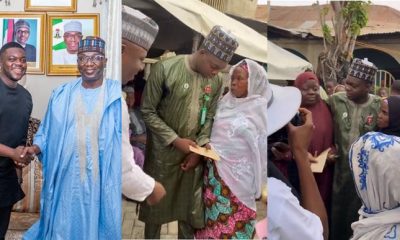 Cute Abiola supports widows, old women with his first salary as Kwara Governor's aide - cute abiola 60 widows first salary 1