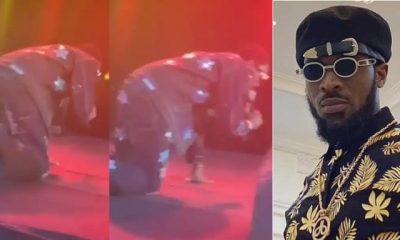 D'Banj kneels on stage as he goes spiritual after being released by ICPC (Video) - dbanj spiritual stage icpc 1