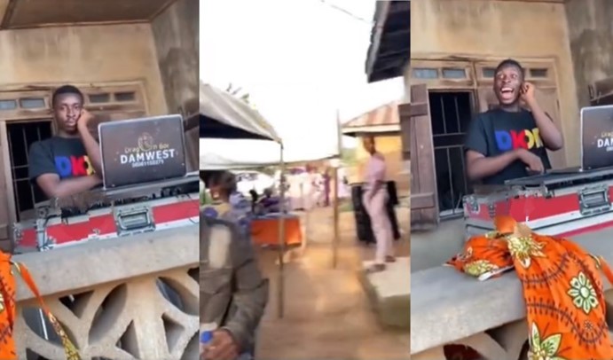 Moment mourners questioned DJ for playing 'Emi Lokan' at burial ceremony (Video) - dj emilokan burial 1
