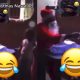 Sapa don touch Santa - Reactions as Father Christmas shares pure water to children (Video) - father christmas pure water kids 1