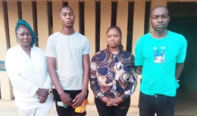 Four internet fraudsters abduct colleague for giving them N2k out of N26 million - fraudsters abduct 1