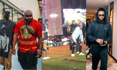 Fan flung off stage by Kizz Daniel's bouncer cries out in pain days after incident (Video) - kizz daniel bouncer fan stage 1