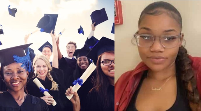 Lady calls out her parents, siblings for not celebrating her becoming first graduate in the family - lady first graduate family 1