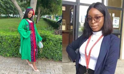 Graduate reveals she pushed herself to bag first class after losing her parents - lady graduate first class lose parents 1