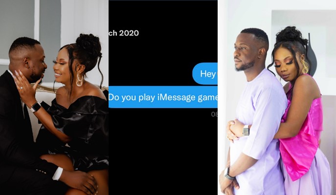 Pretty lady set to marry lover two years after sliding into his DM to ask him to play game - lady set to wed man twitter 1