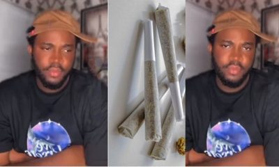 Young Nigerian man claims he spent N2.7 million on weed this year - man 2 7 million weed 1