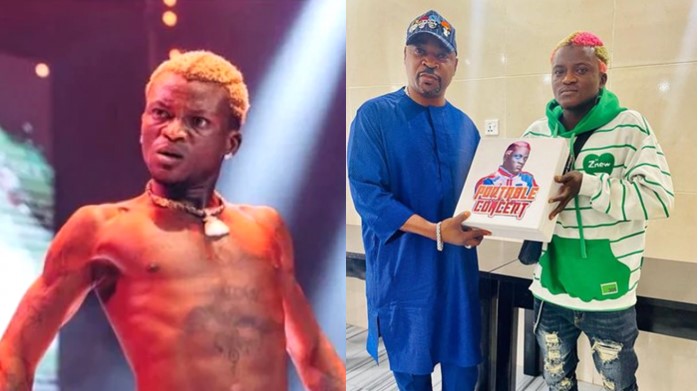 Singer, Portable visits MC Oluomo to seek blessings for his first Lagos concert (Photos/Video) - portable mc oluomo lagos concert 1