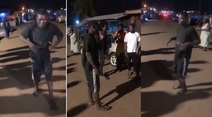 Residents force thief to dance like Poco Lee after being apprehended (Video) - residents thief dance 1