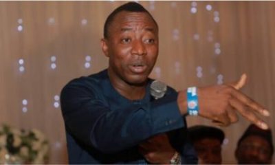 2023: Buhari won't be allowed to attend my swearing-in when I become president - Sowore - sowore buhari swearing in 1