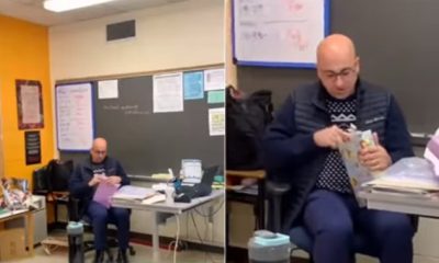 Teacher emotional as high school students gift him iPad for Christmas - students teacher ipad 1