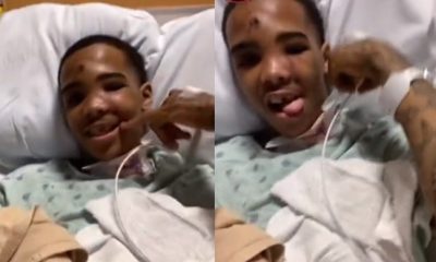 "I'm still alive" - Teenager shot 12 times taunts his assailants from hospital after surviving (Video) - teenager shot 12 times 1