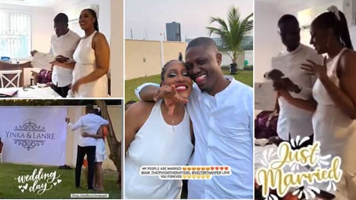 Rapper, Vector ties the knot with girlfriend in private ceremony - vector wed girlfriend 1