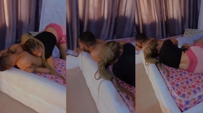 Woman reacts calmly as she sees her husband playing in bed with her sister (Watch video) - woman husband sister playing 1