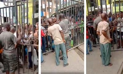 Traders, customers without PVC barred from entering Alaba International market (Video) - alaba market bar pvc