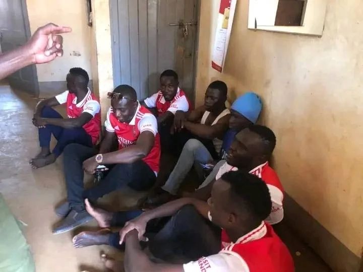 Eight Arsenal fans arrested in Uganda for celebrating Man United victory (Photos/Video) - arsenal fans arrested uganda manchester2