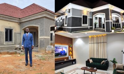 'Miracle no dey tire Jesus' - Artist says as he shows off his newly built house (Photos) - artist tosin new house