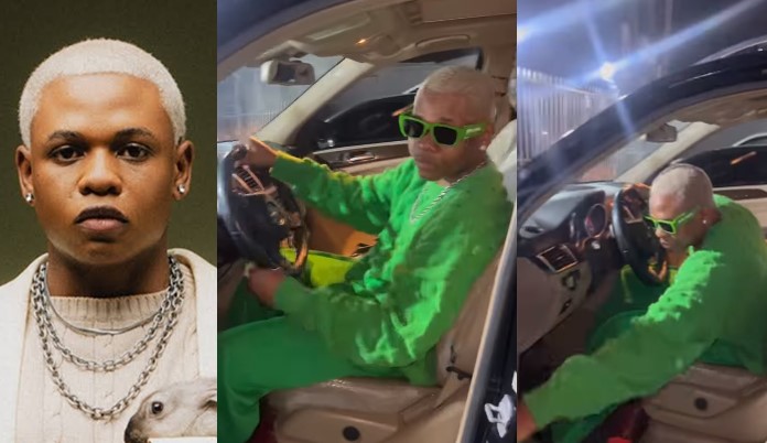 Singer, Boy Spyce buys Mercedes Benz at 21 (Video) - boy spyce car