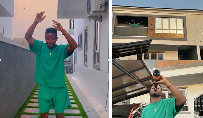 Singer, Chike celebrates as he buys a house (Photos/Video) - chike buy house 1