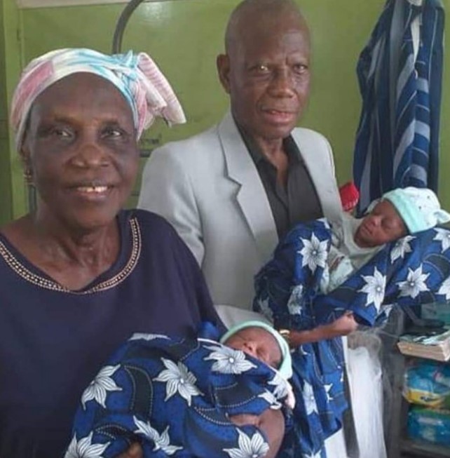 Elderly couple welcome twins after 46 years of waiting - couple welcome twins 46 years