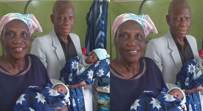 Elderly couple welcome twins after 46 years of waiting - couple welcome twins 46 years 1