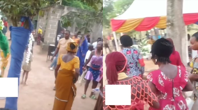 Groom storms out of engagement ceremony as bride's family make more demands (Video) - groom leave engagement 1