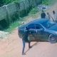 CCTV captures couple being abducted by unknown gunmen in front of their house - gunmen abduct couple front of house 1