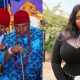 Judy Austin faces criticism for featuring hubby's father, Pete Edochie in movie - judy austin pete edochie movie