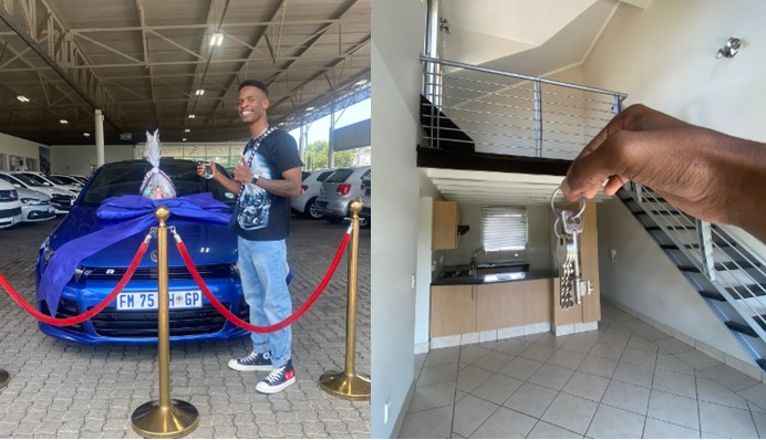 Young man buys house, car one year after speaking it into existence - man buy car house speak