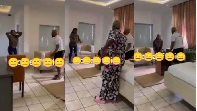 Lady agrees to do runs for N150k only to reach hotel and see that it's her fiancé (Watch video) - man fiancee runs 150k 1