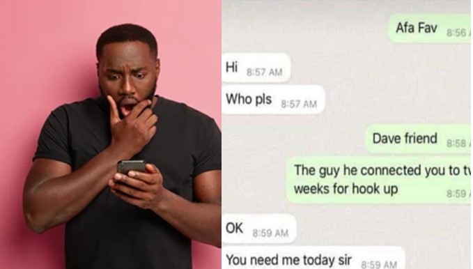 Man in shock as lady agrees to 'hookup' with him two days to her wedding - man lady hookup wedding ft 1