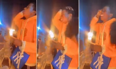 Young man filmed during vigil praying for N400m to appear in his account (Video) - man pray 400m account 1
