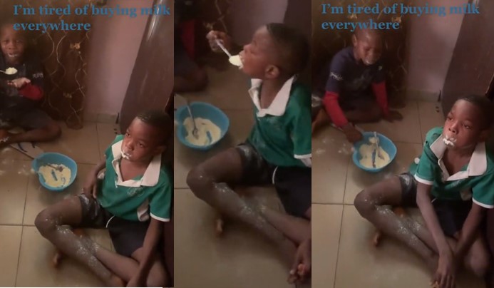Mum punishes her sons with 'excess enjoyment' for always stealing their baby brother's milk - mum sons steal milk 1