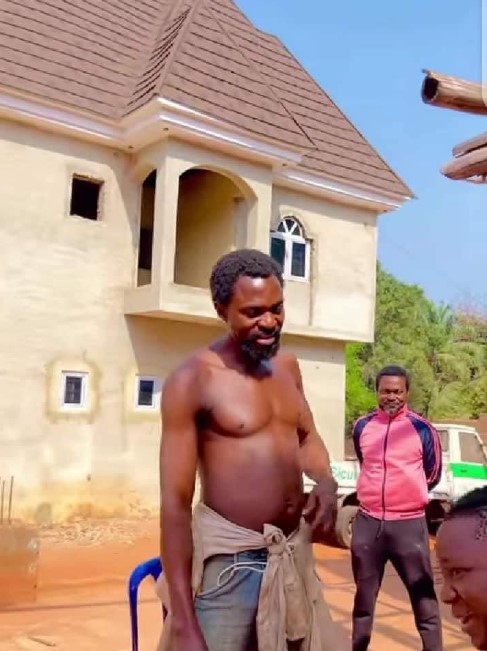 Palm wine tapper buys Mercedes Benz, builds two house (Photos/Video) - palm wine tapper house benz3
