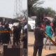 You dey play with odeshi? - Benin boys stand their ground as police fire gunshot at them (Video) - police gunshot benin youths
