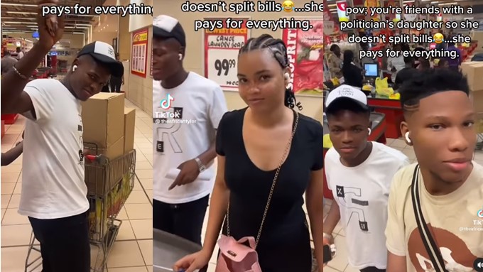 Politician's daughter takes male friends on shopping spree (Video) - politician daugher friend shopping 1
