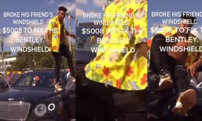 Singer billed $5k after accidentally breaking friend's Bentley windshield he borrowed for video shoot - singer break bentley