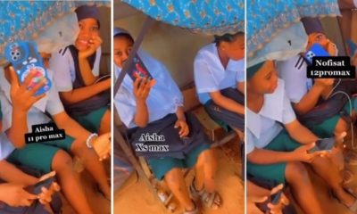 Secondary school girl shows her classmates all using iPhones (Video) - students classmates iphones 1
