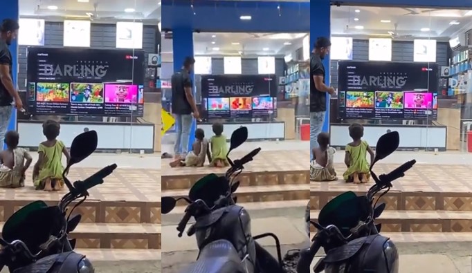 TV store employee goes viral for letting homeless kids watch cartoons daily (Watch video) - tv store homeless kids cartoons ft 1