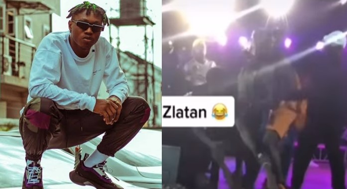 Zlatan Ibile attacks fan for trying to pick his pocket during concert (Video) - zlatan fan pickpocket 1