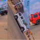Who say money no dey - Residents in awe as big boys shut down the city with convoy of G-Wagons - convoy g wagon