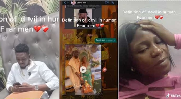 Lady heartbroken as she finds out boyfriend got married hours after speaking with her - lady boyfriend marry hours phone