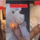 After being dumped, heartbroken lady destroys teddy bear she received from boyfriend (Video) - lady teddy bear boyfriend