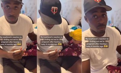 Man in disbelief as girlfriend informs she's pregnant again 4 months after welcoming a baby (Video) - man girlfriend pregnant 4 months