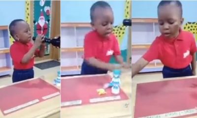 Nursery school girl marvels parents, teachers with her knowledge of basic science (Video) - nursery girl living things