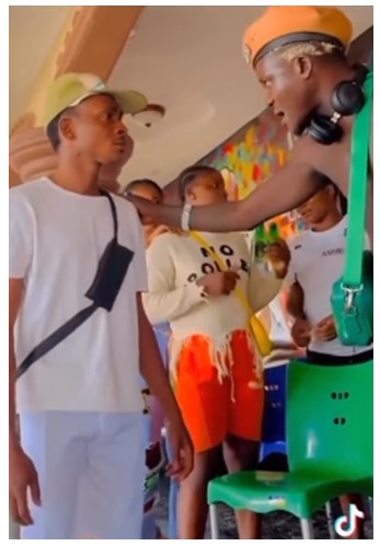 Drama ensues as man refuses to pay after eating at Portable's restaurant (Watch video) - portable man restaurant