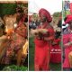 Mixed reactions as Nigerian lady ties the knot while heavily pregnant (Video) - woman pregnant wedding