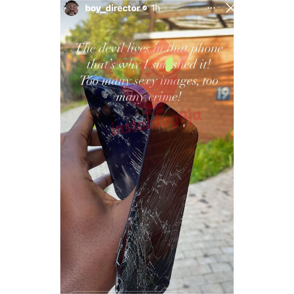 TG Omori smashes his iPhone 14 Pro Max to avoid being tempted by women - 334835995 4197182970506124 7438678642094995577 n 1
